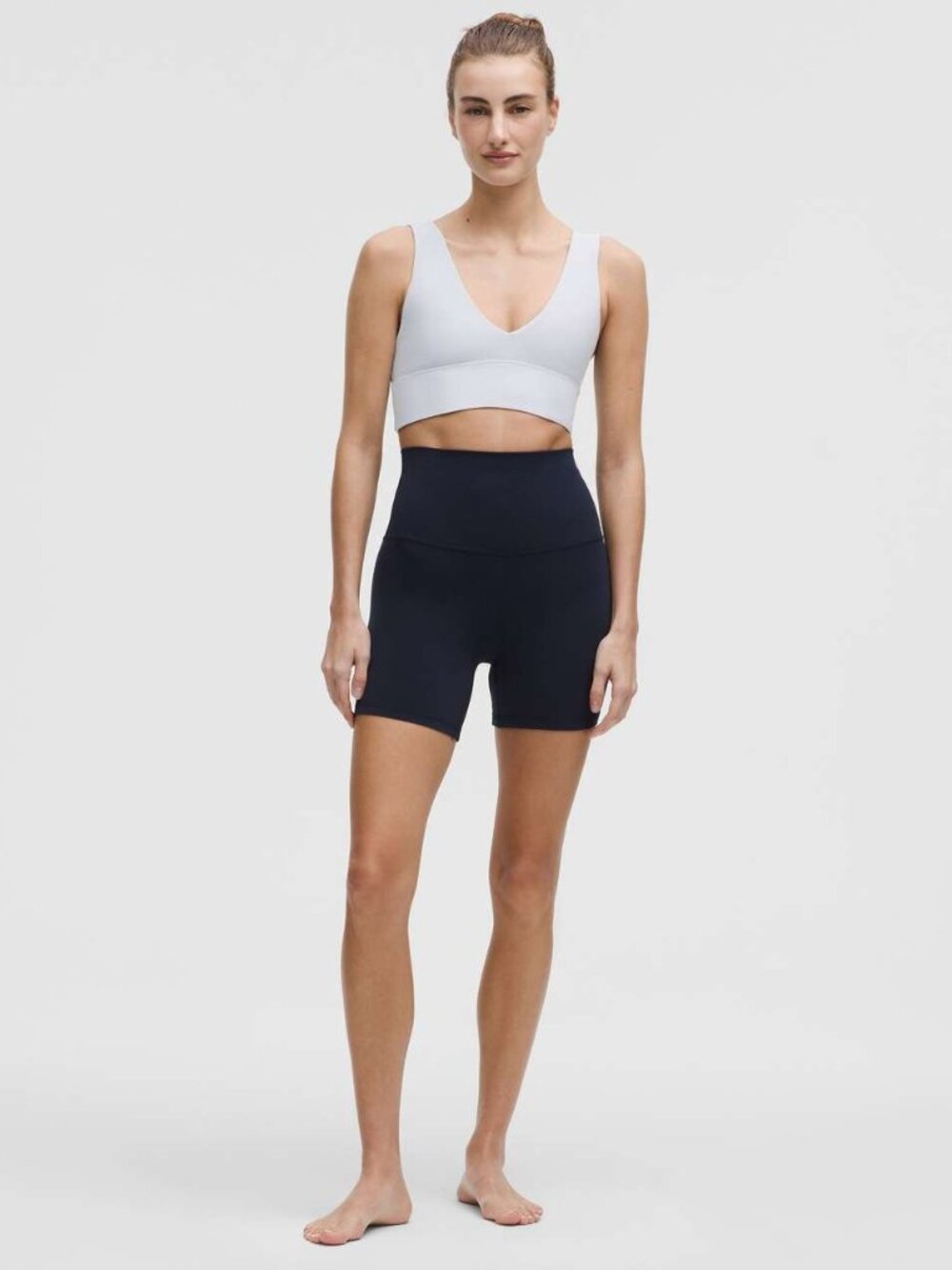 Lululemon Align V-Neck Bra *Light Support, A/B Cup Starch Blue Size 4